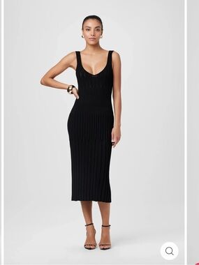 JOELY V-NECK SLEEVELESS
DRESS - BLACK